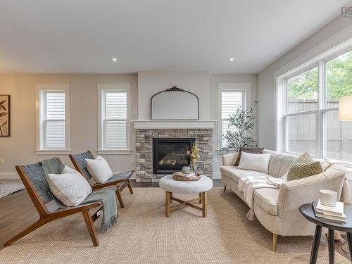 18 Larkview Terrace, Bedford, NS - Indoor Photo Showing Living Room With Fireplace