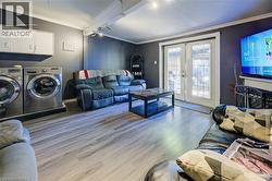Sunken Family Room w/ gas FP & access to backyard - 