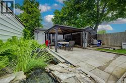 Deck area w/ Gazebo & Pond - 