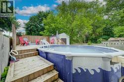 Above ground pool w/ deck - 