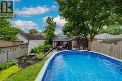 Above ground pool w/ deck - 