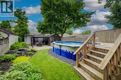 Above ground pool w/ deck - 