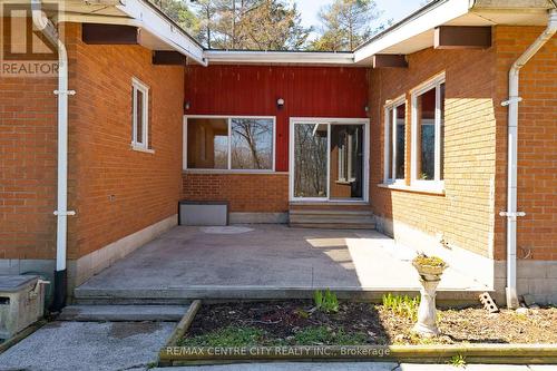 Patio Area with Sliding Doors - 23171 Talbot Line, West Elgin, ON 