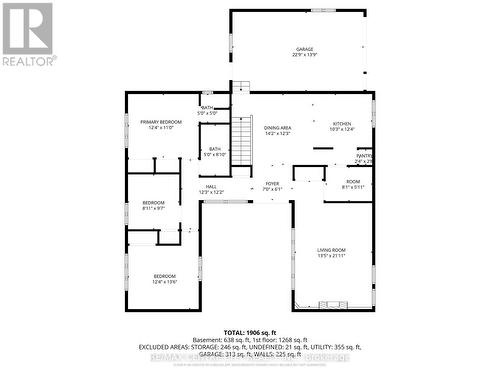 Main Floor Layout - 23171 Talbot Line, West Elgin, ON 