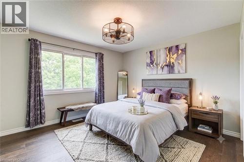 virtually staged Primary - 182 Kerwood Drive, Cambridge, ON - Indoor Photo Showing Bedroom