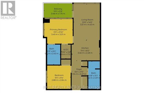 Measurements are approx. - 513 - 255 Bay Street, Ottawa, ON 