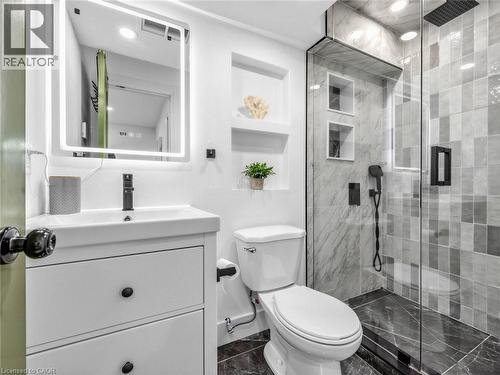 lower level 3 piece bathroom - 13 Swanhurst Boulevard, Mississauga, ON - Indoor Photo Showing Bathroom