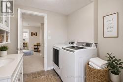 Virtually Enhanced lower washroom / laundry - 