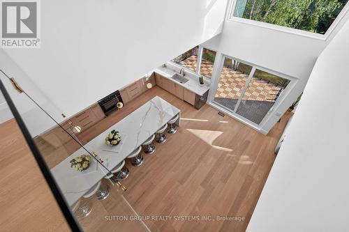 View from 2nd floor to main floor - 272 Renforth Drive, Toronto, ON 