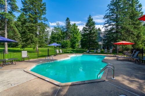 Piscine - 205-244 Ch. Du Mont-Loup-Garou, Sainte-Adèle, QC - Outdoor With In Ground Pool With Backyard