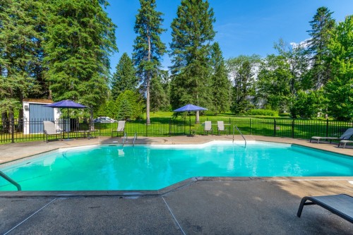 Piscine - 205-244 Ch. Du Mont-Loup-Garou, Sainte-Adèle, QC - Outdoor With In Ground Pool With Backyard