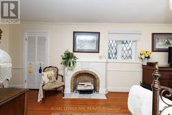 Decorative fireplace for cozy atmosphere. - 