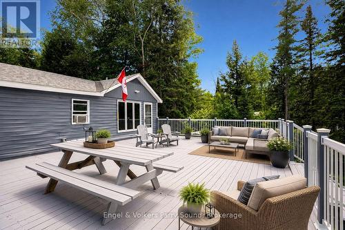Lakeside deck - 287 Pine Road, Magnetawan, ON 