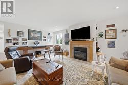 Gas Fireplace in lower level Family Room - 