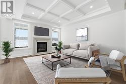 Living room virtually staged - 