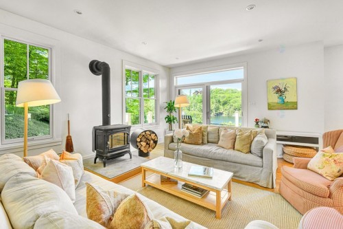 Salon - 673 Ch. Du Lac-Meech, Chelsea, QC - Indoor Photo Showing Living Room With Fireplace