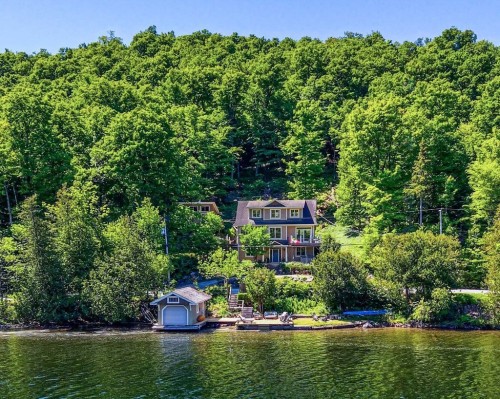 Photo aérienne - 673 Ch. Du Lac-Meech, Chelsea, QC - Outdoor With Body Of Water