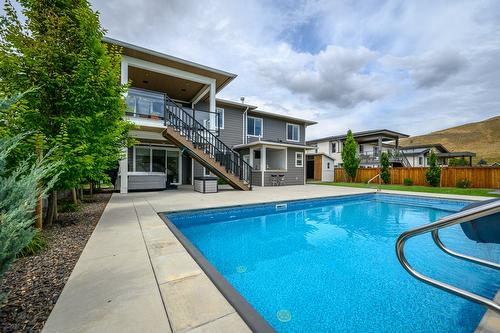 631 Mt Ida Crescent, Coldstream, BC - Outdoor With In Ground Pool