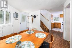 Steps to kitchen & upper level - 
