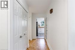 Hallway with wood-finish parquet flooring - 