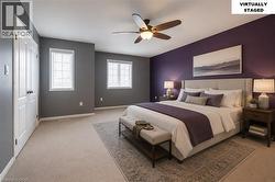 Primary Bedroom, Virtuall Staged - 