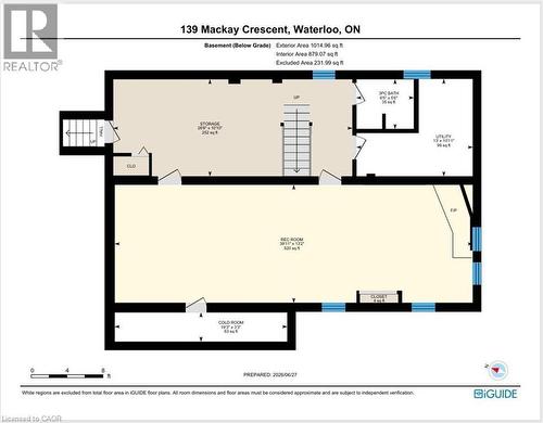 Floor plan - 139 Mackay Crescent, Waterloo, ON 