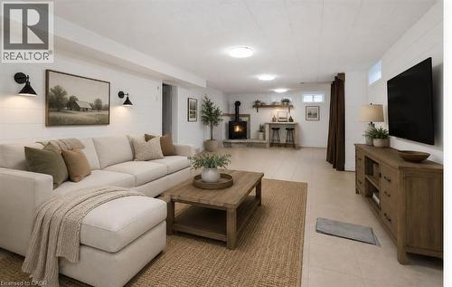 Virtual Staged Rec Room - 139 Mackay Crescent, Waterloo, ON - Indoor Photo Showing Living Room