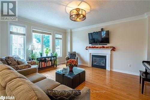 53 Graihawk Drive, Barrie, ON - Indoor Photo Showing Living Room With Fireplace