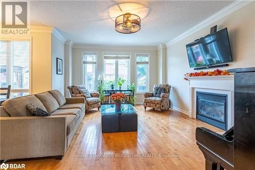 53 Graihawk Drive, Barrie, ON - Indoor Photo Showing Living Room With Fireplace