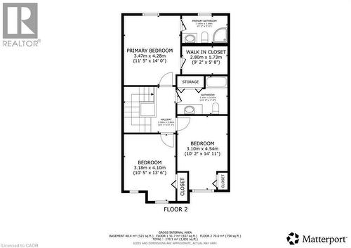 Floor plan - Floor 2 - 980 Creekside Drive, Waterloo, ON - Other