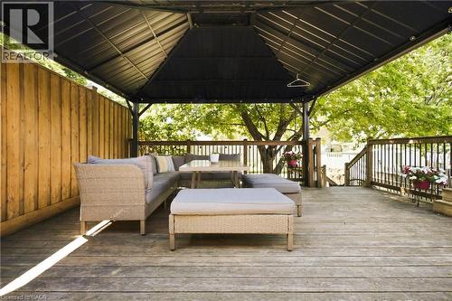 Huge deck with gazebo. - 80 Wendover Drive, Hamilton, ON 