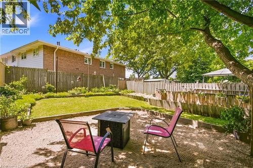 Area for a fire table. - 80 Wendover Drive, Hamilton, ON 