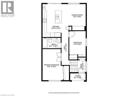 main floor layout - 80 Wendover Drive, Hamilton, ON 
