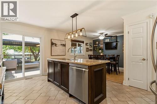Sliding door to outdoor living space. - 80 Wendover Drive, Hamilton, ON 