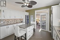 Kitchen Island, Entrance to 3 season Sunroom - 
