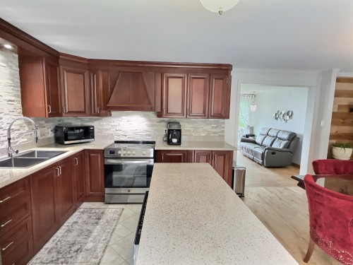 Cuisine - 127 Ch. Des Scouts, Val-D'Or, QC - Indoor Photo Showing Kitchen With Double Sink