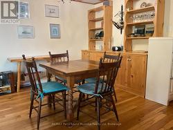 Dining area - custom pine cabinets - 