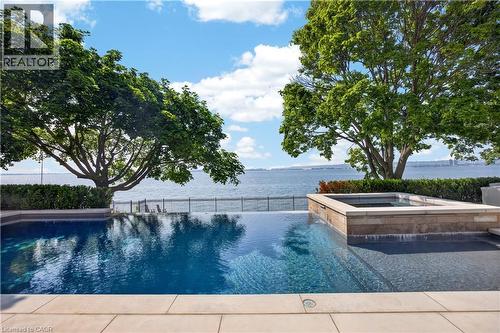 90 Oaklands Park Court, Burlington, ON - Outdoor With In Ground Pool