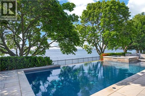 90 Oaklands Park Court, Burlington, ON - Outdoor With In Ground Pool