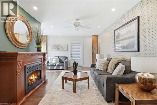 35 Chatham Street, Hamilton, ON - Indoor Photo Showing Living Room With Fireplace
