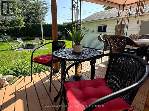 Back deck with gazebo. - 36 Brouse Drive E, South Dundas, ON 