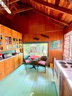 Kitchen bistro table serves intimate meals - 