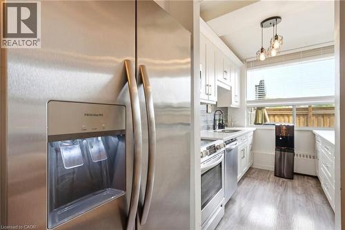 Stainless steel refrigerator with a built-in ice and water dispenser - 15 Nicklaus Drive Unit# 17, Hamilton, ON 