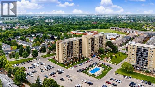 Aerial perspective showcasing a multi-building residential complex - 15 Nicklaus Drive Unit# 17, Hamilton, ON 