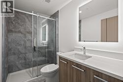 Primary Ensuite. Photo of a similar floorplan/different colour scheme in building - 