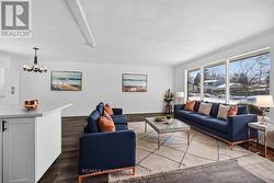 virtually staged living room - 