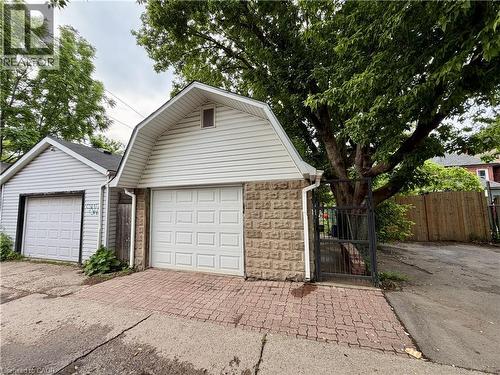 concrete block garage with hydro & natural gas furnace - 92 Case Street, Hamilton, ON 