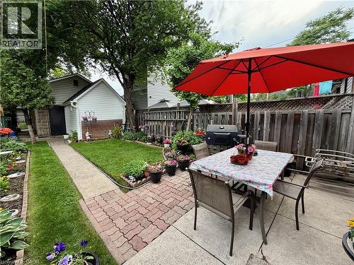 lovely yard with gardens - 92 Case Street, Hamilton, ON 