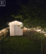 Backyard lit at night - 
