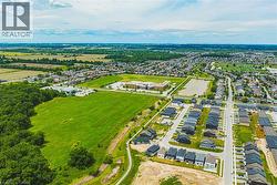 Aerial perspective showcasing a residential development with structured street layouts - 